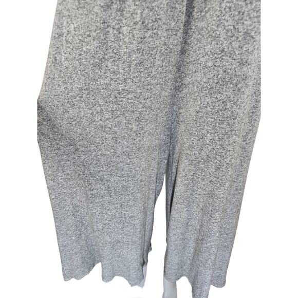 By Anthropology Marisa Hacci Heathered Gray Wide Leg Knit Jumpsuit L - Picture 5 of 8